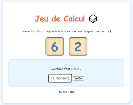 Lance-toi dans la quête des dés pour t'améliorer en calcul !