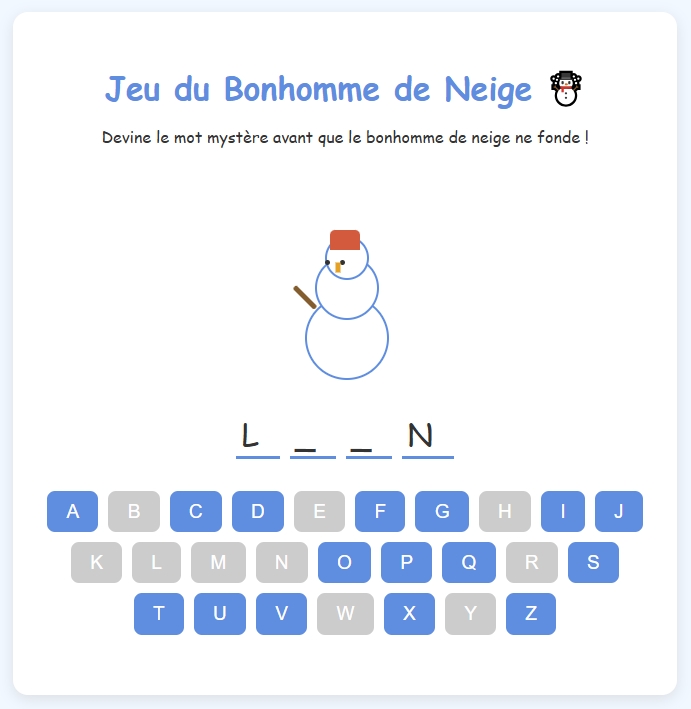 Jeu du pendu pour enfants, amusant et éducatif